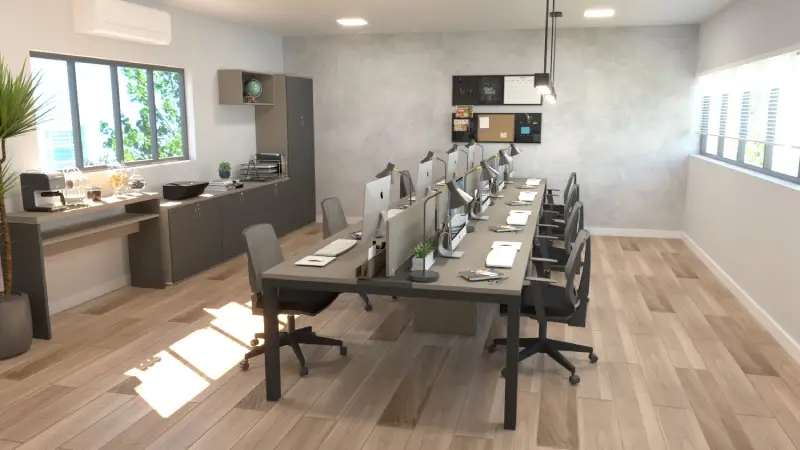 Estação de trabalho modular